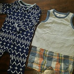 2! 3-6 Month one-pieces. GAP, CLOUD ISLAND